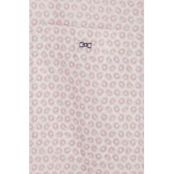 EDEN PARK - Chemise en popeline de coton à microimprimé graphique coupe droite