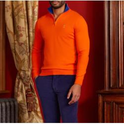 Pull col demi zip Keat en...