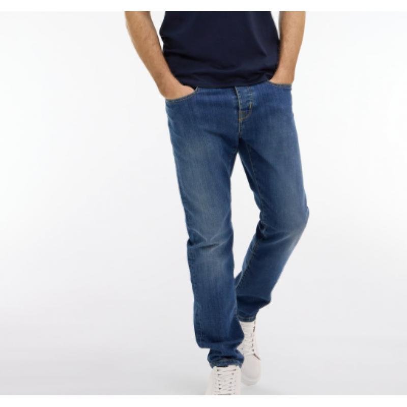 Jean bleu en coton stretch - SLIM