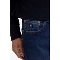 Jean slim bleu en coton extensible - SLIM