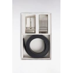 Coffret ceinture en cuir de vachette noir