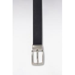 Coffret ceinture en cuir de vachette noir