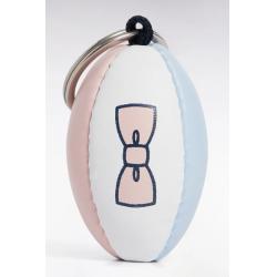 Porte-clés en cuir vegan rose