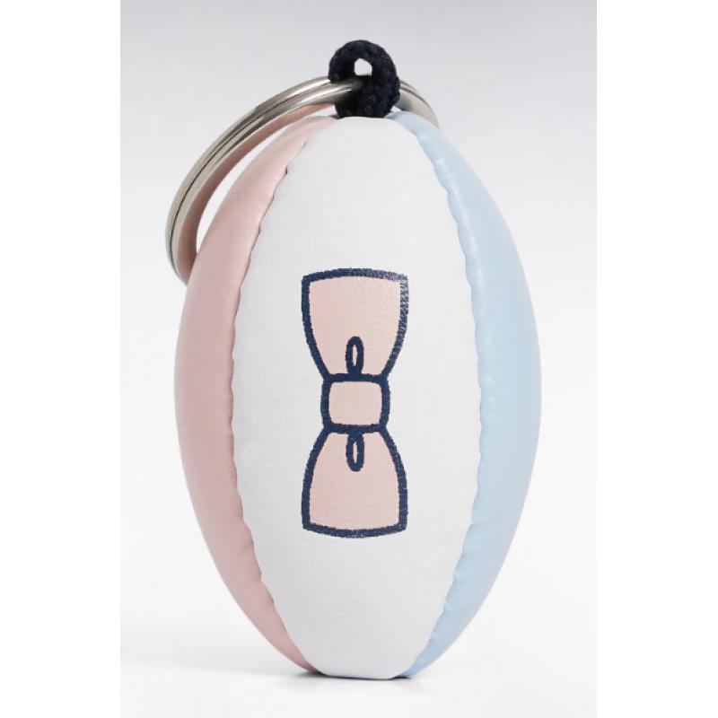 Porte-clés en cuir vegan rose