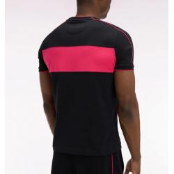 T-shirt à manches courtes New Zealand en coton noir à découpes coupe regular