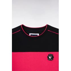 T-shirt à manches courtes New Zealand en coton noir à découpes coupe regular