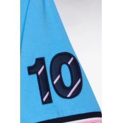 T-shirt XV de France à manches courtes en coton bleu coupe regular