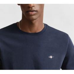 T-shirt bleu coupe regular Shield