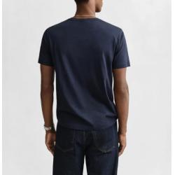 T-shirt bleu coupe regular Shield