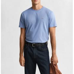 T-shirt bleu délavé coupe regular Shield