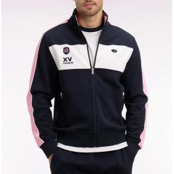 Sweatshirt marine zippé XV de France coupe regular
