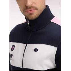 Sweatshirt marine zippé XV de France coupe regular