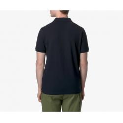 AMEDEE MARINE SLIM PIQUE - Polo en piqué de coton stretch