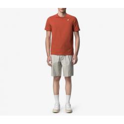 ADAME ORANGE LIGHT STRETCH JERSEY - T-Shirt pour homme en coton
