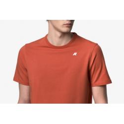 ADAME ORANGE LIGHT STRETCH JERSEY - T-Shirt pour homme en coton