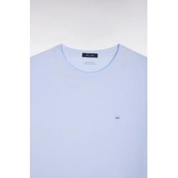 T-shirt ciel à manches courtes en coton Pima coupe regular