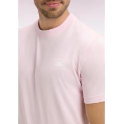 T-shirt rose à manches courtes sérigraphié coupe regular