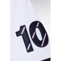 Polo marine à manches courtes XV de France en piqué coton France