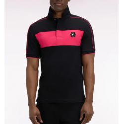 Maillot noir à manches courtes Nouvelle Zélande en coton coupe regular