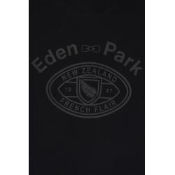 Maillot noir à manches courtes Nouvelle Zélande en coton coupe regular