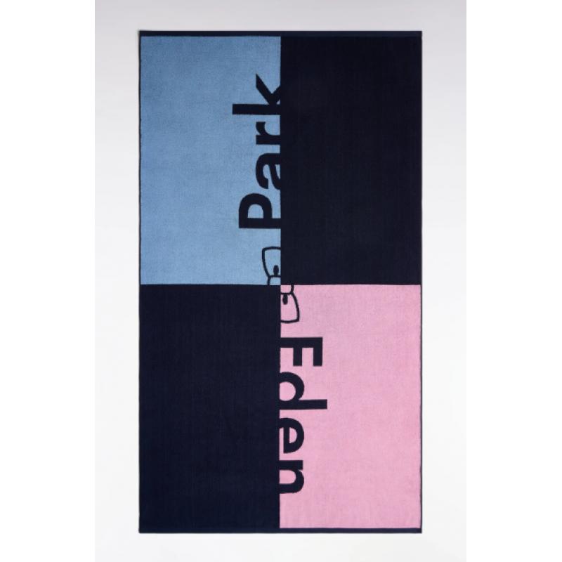 Serviette de plage en coton marine colorblock Eden Park
