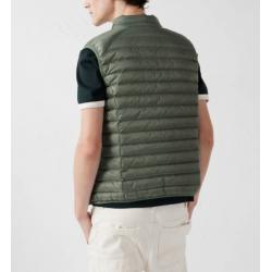 Doudoune sans manches Vert sauge Tom