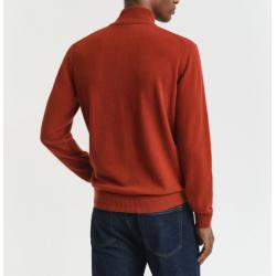 Pull à demi-zip en laine d'agneau ultra-fine