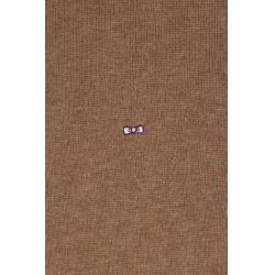 EDEN PARK - Pull col camionneur zippé en laine et coton coupe Regular