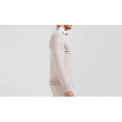 EDEN PARK - Pull col rond en laine et coton coupe Regular