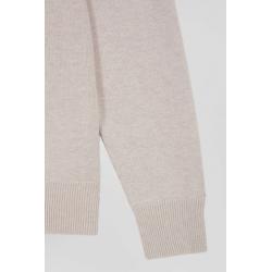 EDEN PARK - Pull col rond en laine et coton coupe Regular