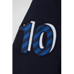 EDEN PARK - Polo manches longues en piqué coton broderie 10 manche coupe Regular