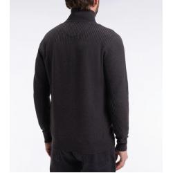 Pull col camionneur en coton nid d'abeille