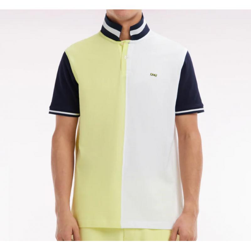 EDEN PARK - Polo à manches courtes en coton bicolore coupe décontractée