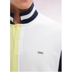 EDEN PARK - Polo à manches courtes en coton bicolore coupe décontractée