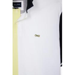 EDEN PARK - Polo à manches courtes en coton bicolore coupe décontractée