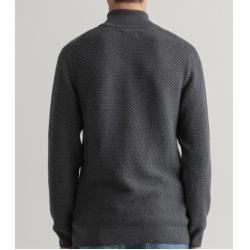 GANT - PULL DEMI ZIP AVEC MOTIF TRIANGLE TEXTURE