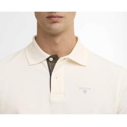 Polo en piqué tartan