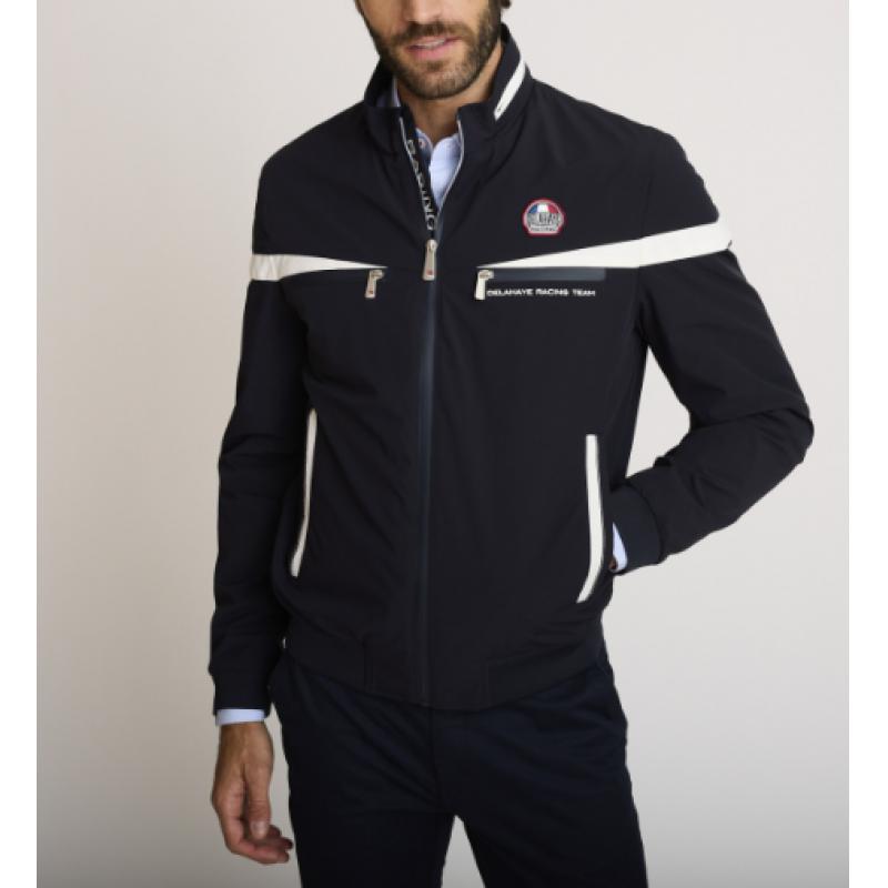 Blouson stretch zippé bleu marine BAHAM