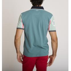 Polo brodé racing vert LEMARKAB
