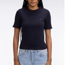 T-shirt col rond à manches courtes marine coupe slim