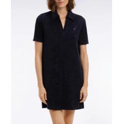 Robe courte en éponge marine coupe droite