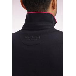 Polo à manches courtes en coton noir New Zealand