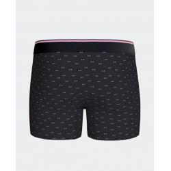 Boxer en jersey de coton stretch marine à micromotifs nœuds papillon