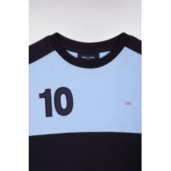 T-shirt à manches courtes en coton ciel coupe droite