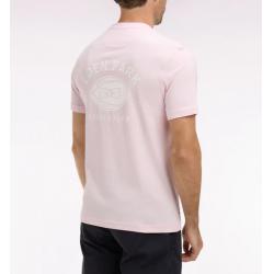 T-shirt rose à manches courtes sérigraphié coupe regular