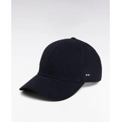 Casquette en twill de coton stretch marine