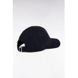 Casquette en twill de coton stretch marine