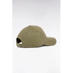 Casquette beige en twill de coton stretch