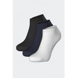 Lot de trois paires de socquettes en coton mélangé