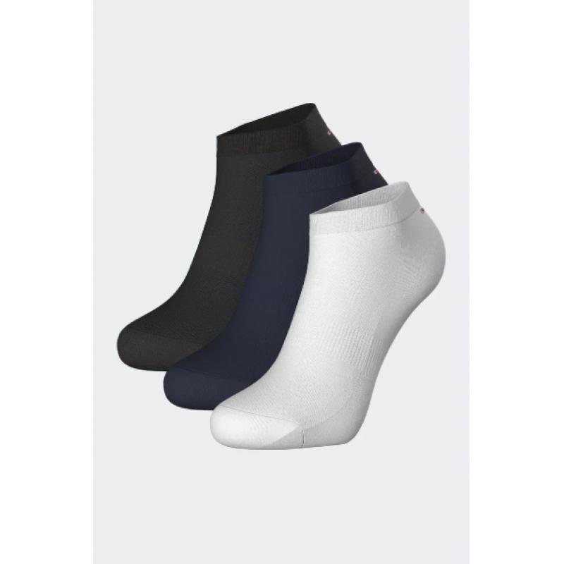 Lot de trois paires de socquettes en coton mélangé